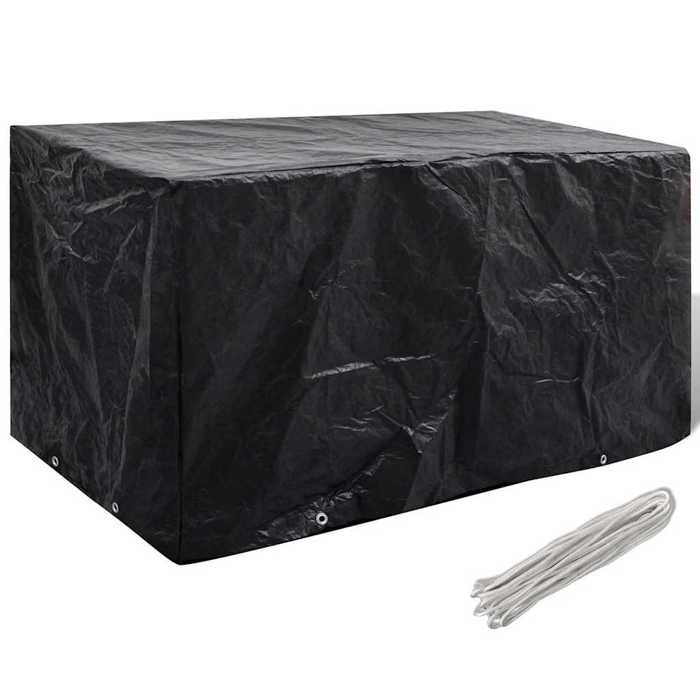 Housse de salon de jardin - vidaXL - 8 œillets - 180x70x90 cm - Noir
