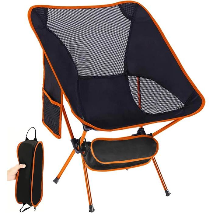 Chaise de Camping Pliante Portable Ultra Légère Chaise de Camping Pliable Portable Chaise Pliante Camping pour Plages