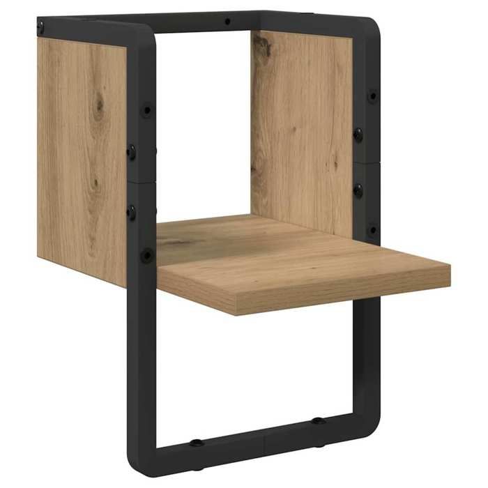 [3144878]Étagère de rangement murale flottante Étagère Murale Chêne artisan 20x25x30 cm Bois dingénierie Poids:1.8 Kg