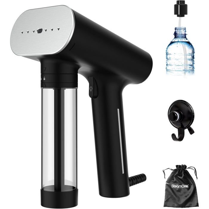 Défroisseur à vapeur portatif - TRAHOO - 2000W - 33 g/min - Capacité 150 ml - Prêt en 30s - Cable 3m - Format compact - Trahoo