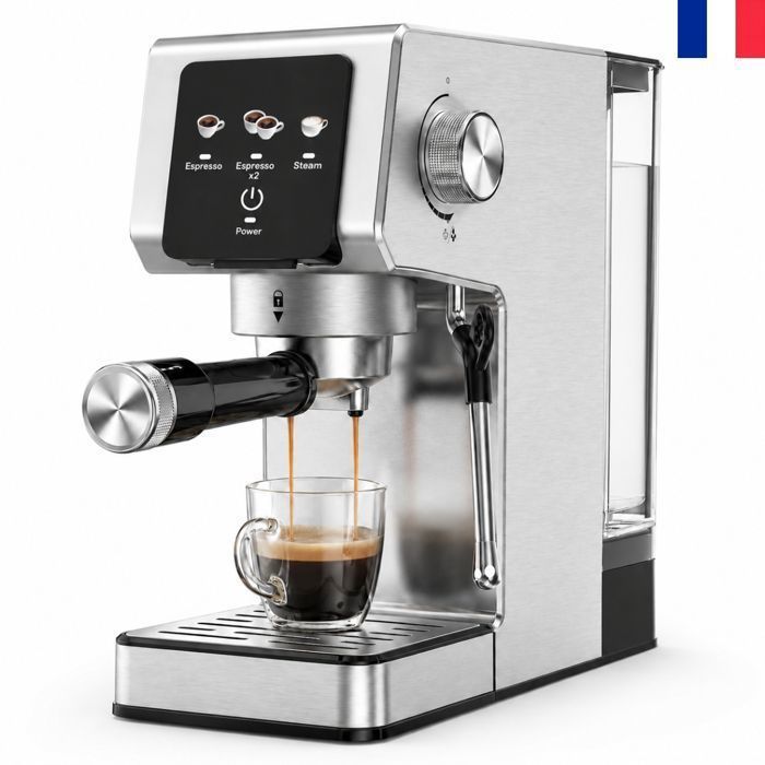 Machine à Café Machine à expresso 20 bars avec écran tactile 1800 W réservoir deau amovible de 12 L expresso simple et double - Inkbird