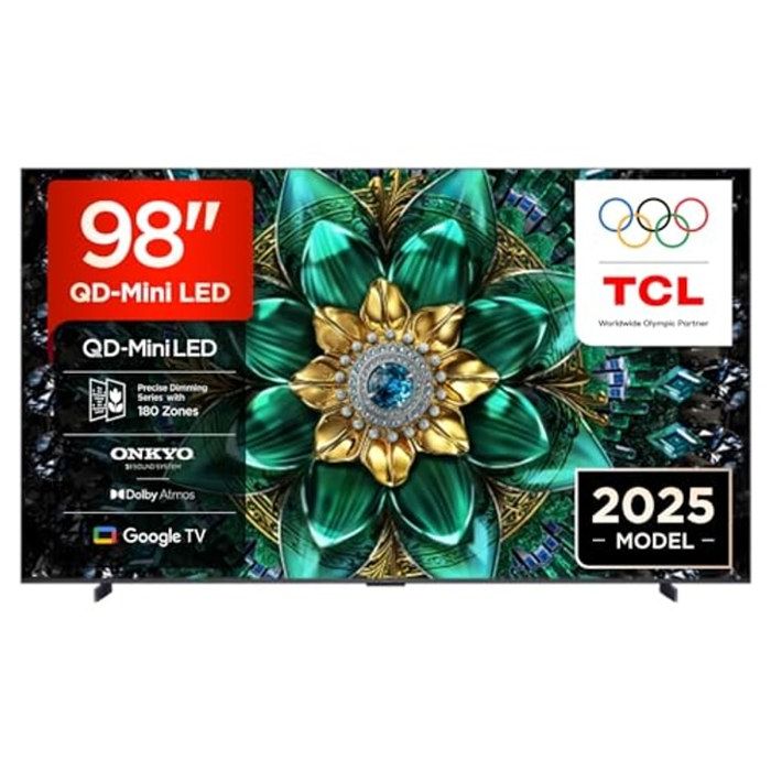 Téléviseur - TCL - 98Q6C - 98 QD‑Mini LED - 4K UHD HDR 1000nits - Smart Google TV