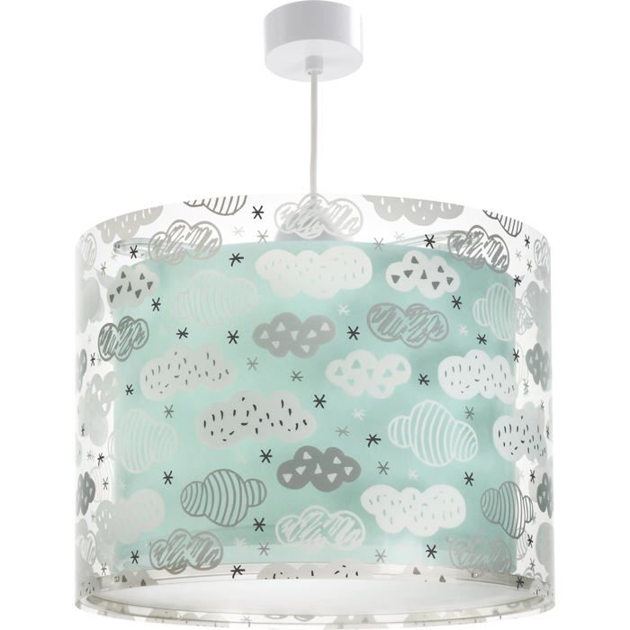 Lustre Chambre Lampe Suspension Plafonnier Pour Enfants Clouds Nuages Vert 41412MH E14 Lustre Chambre Lampe Suspension Plafonnier Pour Enfants Clouds Nuages Vert 41412MH E14