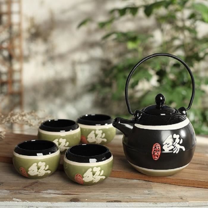 Zerodeko Service à Thé Kung Fu En Porcelaine - Bol à Thé Céramique Avec Plateau Gongfu