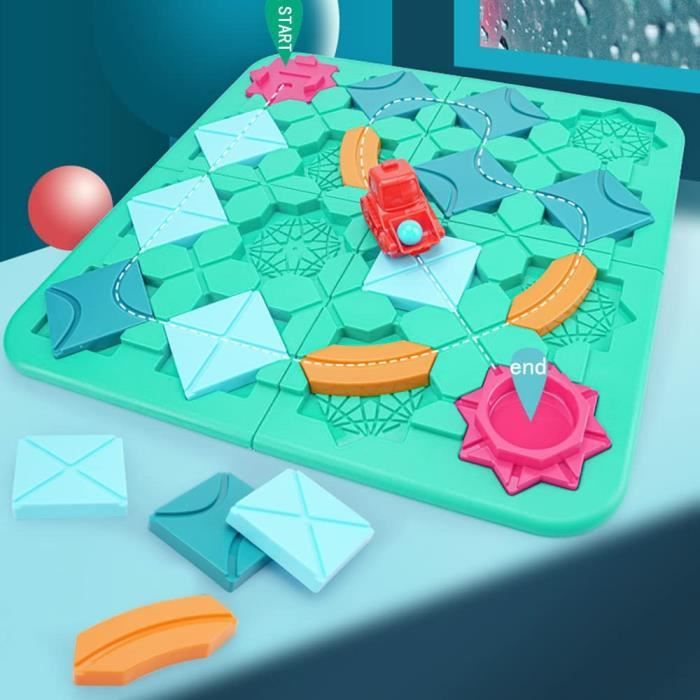 Logical Road Builder Jeu de société pour enfants à partir de 3 ans avec