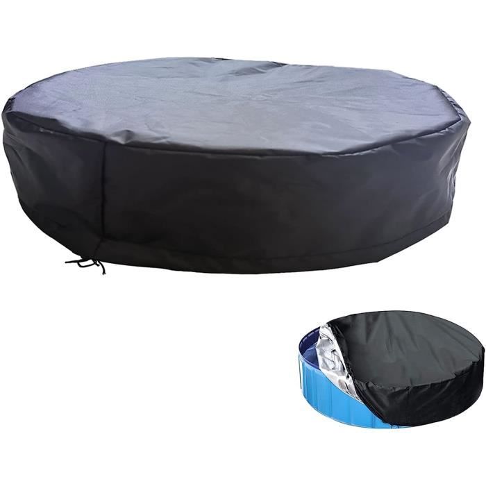 Bâche De Protection Ronde Pour Piscine Hors-sol 183cm - Imperméable, Anti-UV, Avec Attaches En Corde - Bleu