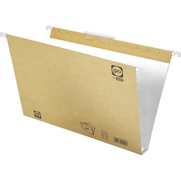 Boîte De 25 Dossiers Suspendus Tubut Ultimate A4 Fond 30mm - Kraft Orange