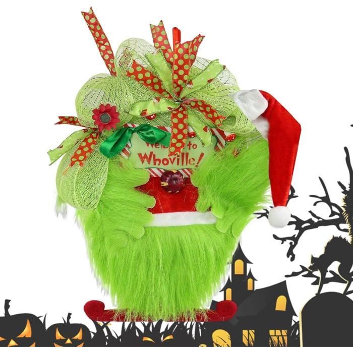 Zeyune Couverture De Porte D'entrée De Noël - Décoration De Porte D