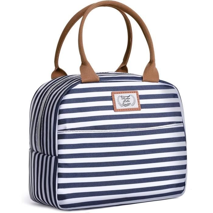 Clastyle Sac Isotherme Repas Femme Géométrique Sac Gamelle Travail Pour