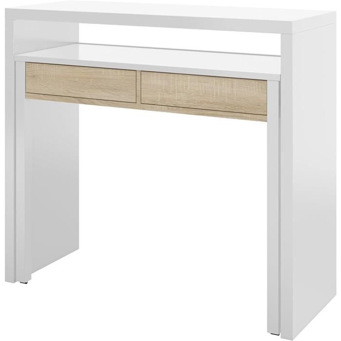 Homary Bureau Relevable Extensible 3 Tiroirs Bureau Deux