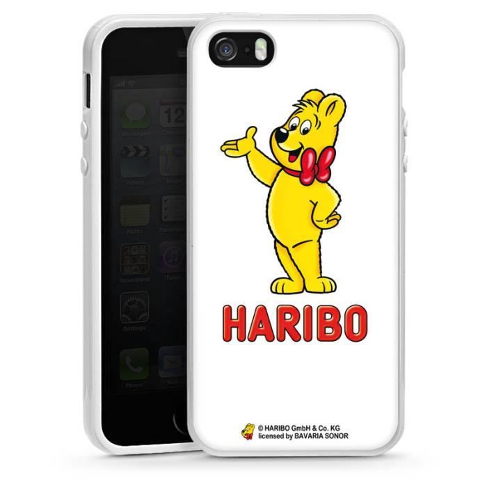 Apple Iphone 5 S Silicone Cas Coque White Haribo Goldbar Cdiscount Telephonie