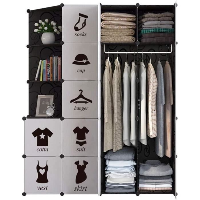 Penderie de vêtement Pliable Armoire de rangement for placard de chambre à coucher portative