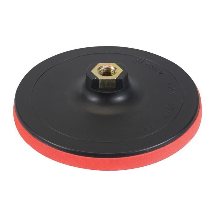 Plateau de poncage moyen pour Meuleuse dangle avec Filetage M14 pour disques abrasifs Velcro Plateau de polissage /Ø 150 mm