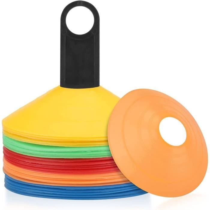CHAMPRO Marqueurs de terrain de football non lestés – 33 x 33 cm, les couleurs peuvent varier