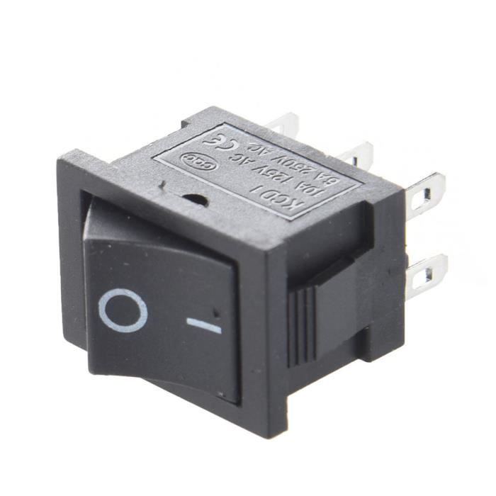 Mini Bascule 6 Broches 2 positions on//un 250 V 3 A Miniature Interrupteur Interrupteur