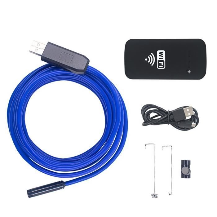 Endoscope WiFi étanche Avec 6 LED - Caméra Inspection 8 Mm Pour Smartphone, Android, IPhone