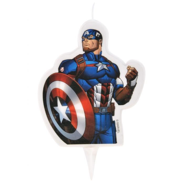 Bougie D Anniversaire Avengers Captain America 6 X 7 3 Cm Cdiscount Maison Bougie D Anniversaire Avengers Captain America 6 X 7 3 Cm Cdiscount Maison