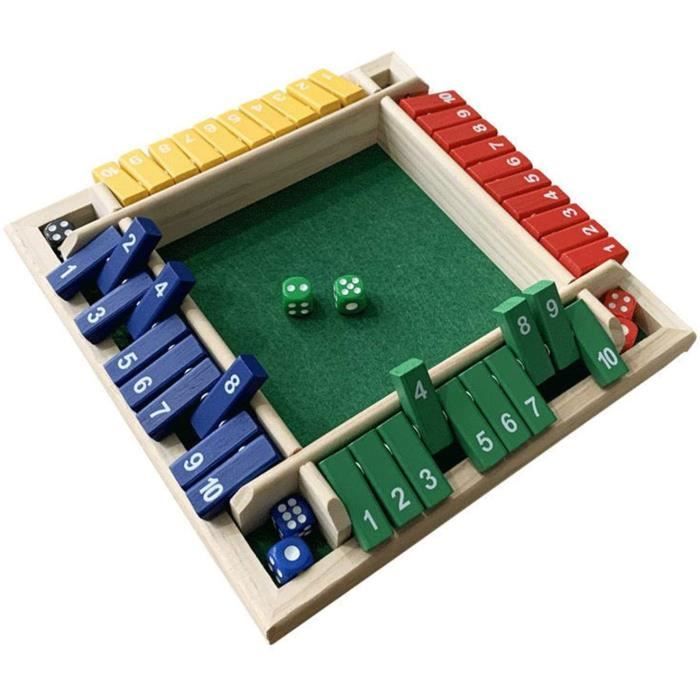 Shut the Box - Jeu de Dés - En bois - NEUF - Sous blister - Jeux & Jouets
