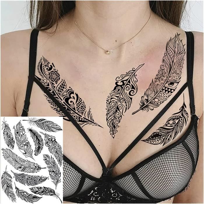 Tatouages Temporaires Papillon - 90 Styles Différents, Réalistes, Durables 3-7 Jours !