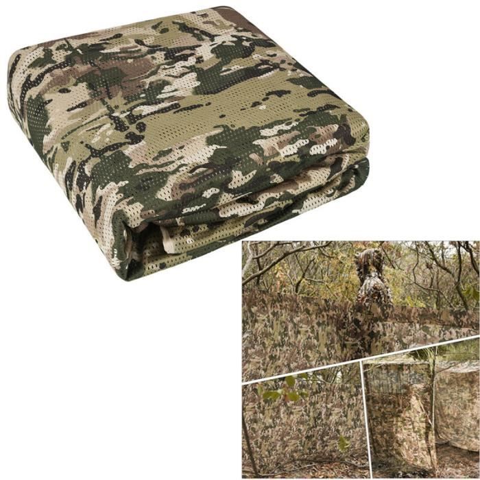 Filet De Camouflage Stepland En Toile De Jute - Motif Forêt - Dimensions 1,5 X 3 Mètres - Neuf