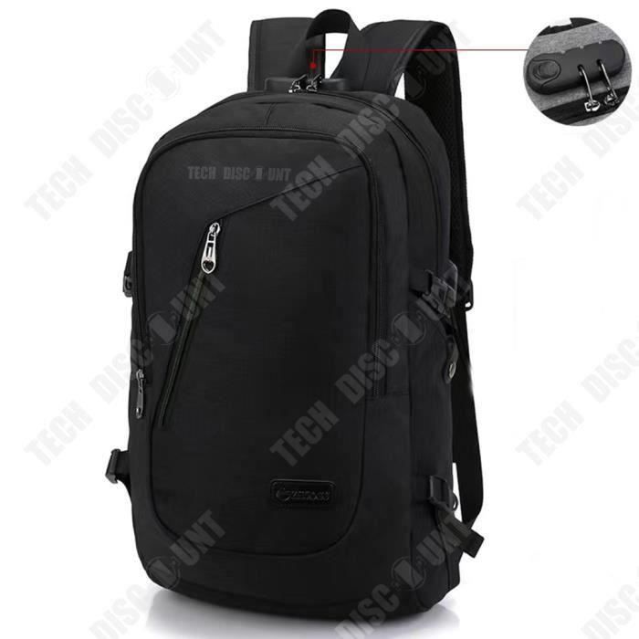 Sac à Dos Homme PC Travaille Etanche avec Port de Chargement USB