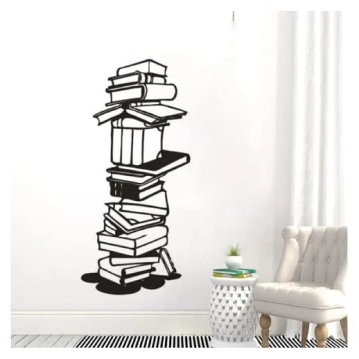 DIY Livres Vinyle Sticker pour Bibliothèque École Décoration Livres ...