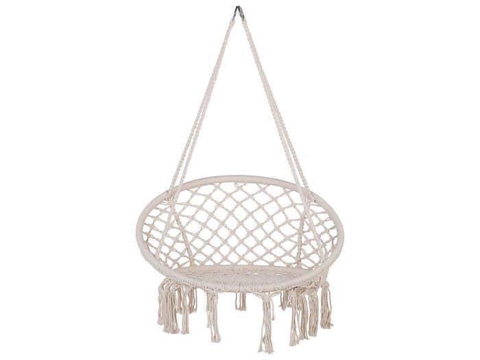 Chaise suspendue en coton blanc GABELLA