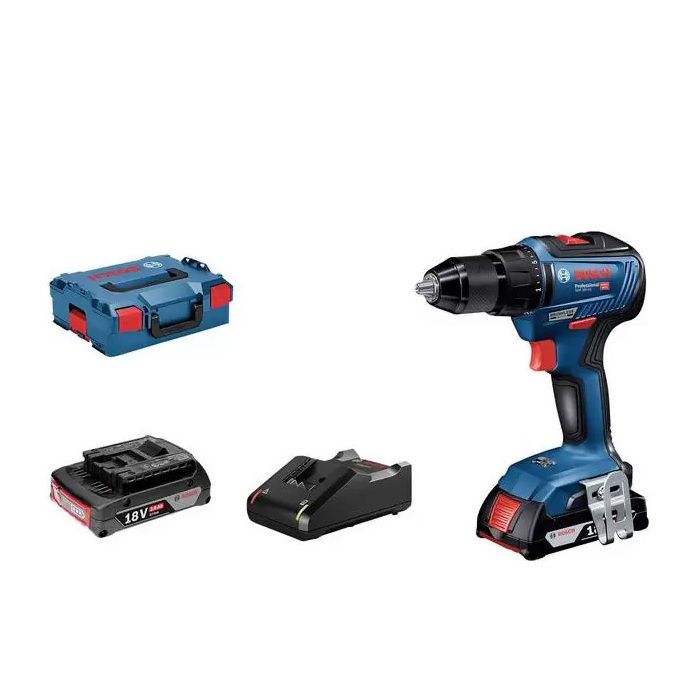 Perceuse à percussion sans fil - Bosch - GSB 18V 55 - 2x 2.0 Ah - 18V - GAL 18V 40