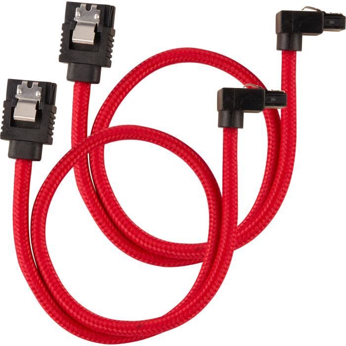Câble Alimentation Corsair Type-5 SATA Blanc - 4 Connecteurs, Gaine Paracorde - Pour RMx Shift, SF Series