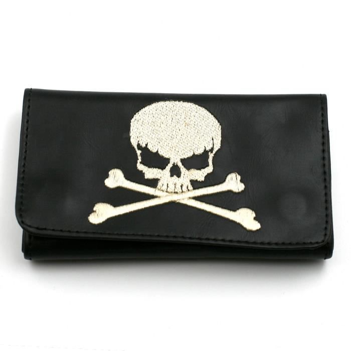 Blague A Tabac En Cuir Tete De Mort Cdiscount Au Quotidien