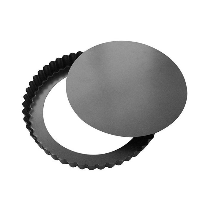 Moule à tarte fond amovible acier revêtu D28 cm - vue 3
