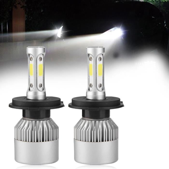 Zethors 2PCS Ampoules de phare LED H7, 80 W 16000 LM 6000K kit de