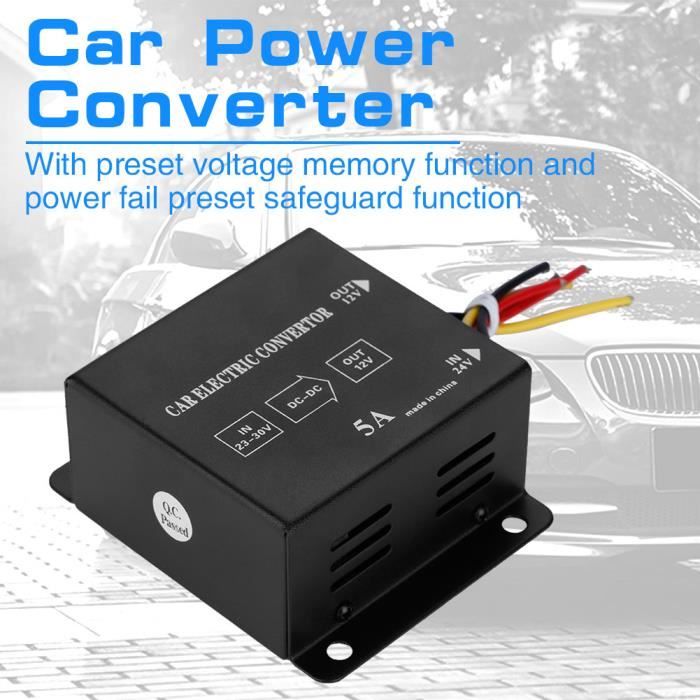 Convertisseur De Tension 24V Vers 12V - 14A - Pour Voiture, Camping-car - Occasion