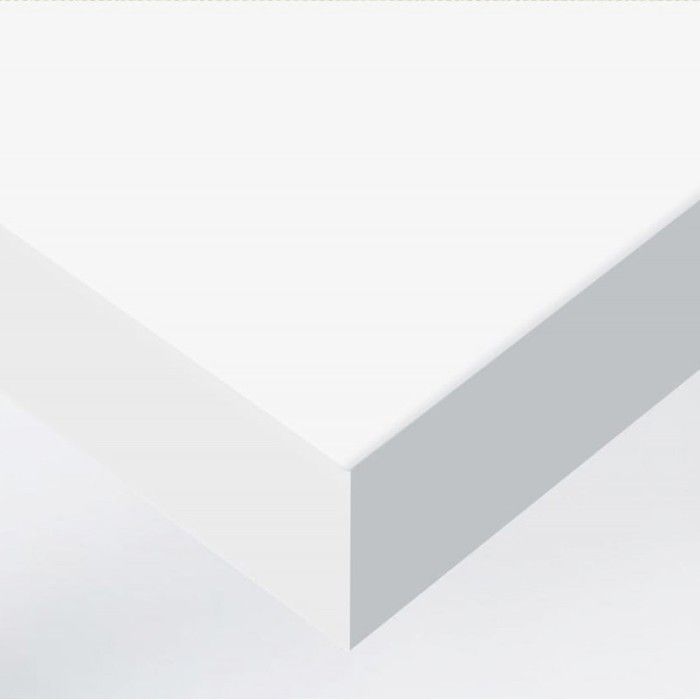 DIMEXACT - Papier peint autocollant blanc mat haute finition - 60 cm x 2.5 m - En Rouleau