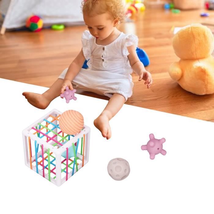 Jeux Bébé 6 Mois, Trieur de Forme Bebe Jouet 6 12 Mois, Poubelle Sensorielle Bebe , Jouets
