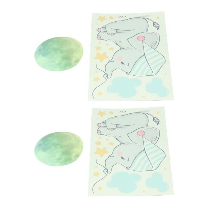 Akozon Sticker Mural Lumineux Étoiles Brillantes PVC Décoration Bureau Chambre - Maison