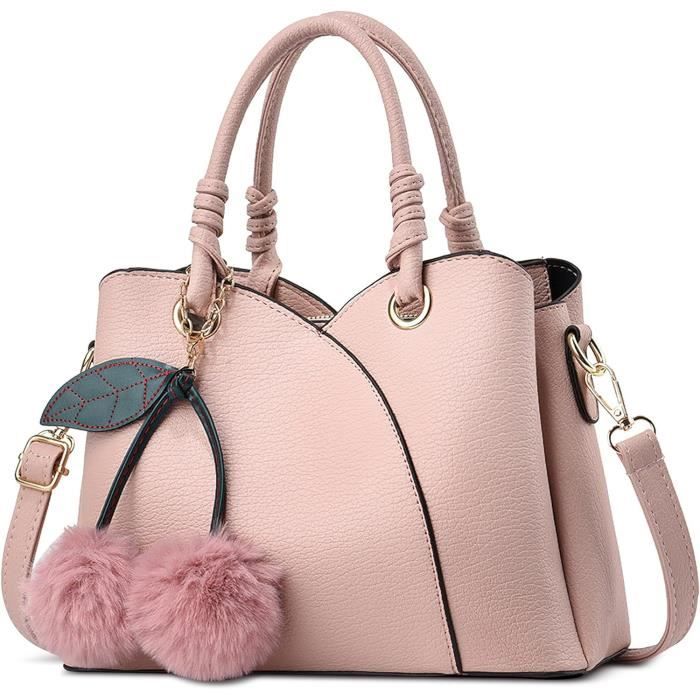Sac à Main Femme SODOLLEE - Bandoulière Cuir PU Élégant - Fourre-Tout Kaki - 23x17x11 Cm