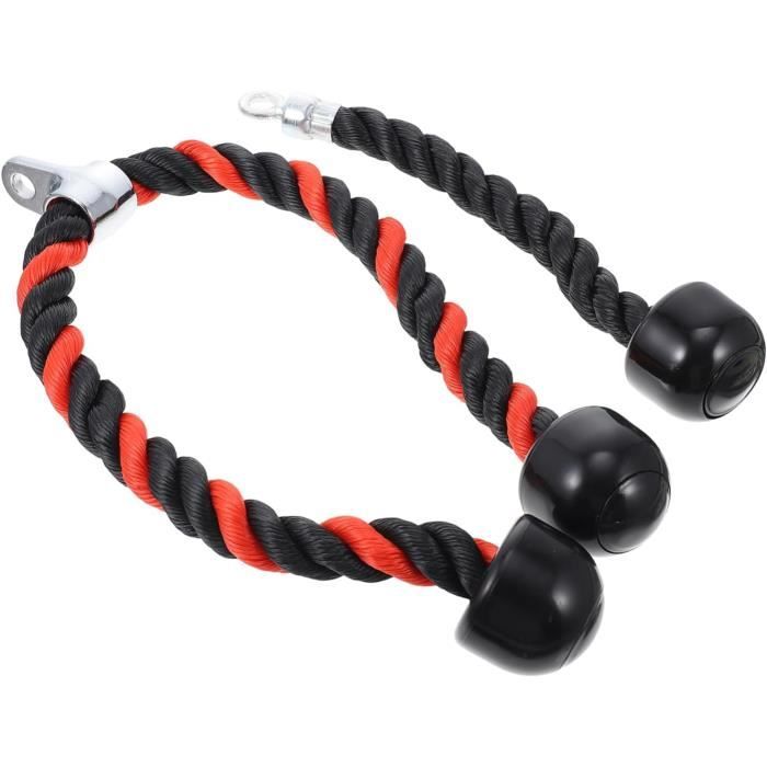 Poignée De Rameur Compatible Concept 2 Modèle D/E & Powerfun 500/550 – 50,5 Cm, Noir Robuste