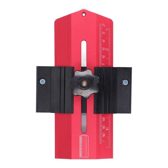 Gabarit De Coupe Mince Pour Scie Circulaire - Alliage Aluminium - Réglable 140mm - Compatible Rails En T