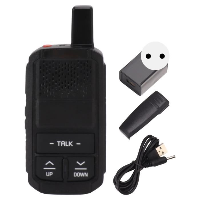 Winmoom Walkie Talkie A Lunga Raggio 16 Canali – Ricarica USB E Cuffie Incluse, Per Bambini E Adulti (Nero, 1 Paio)