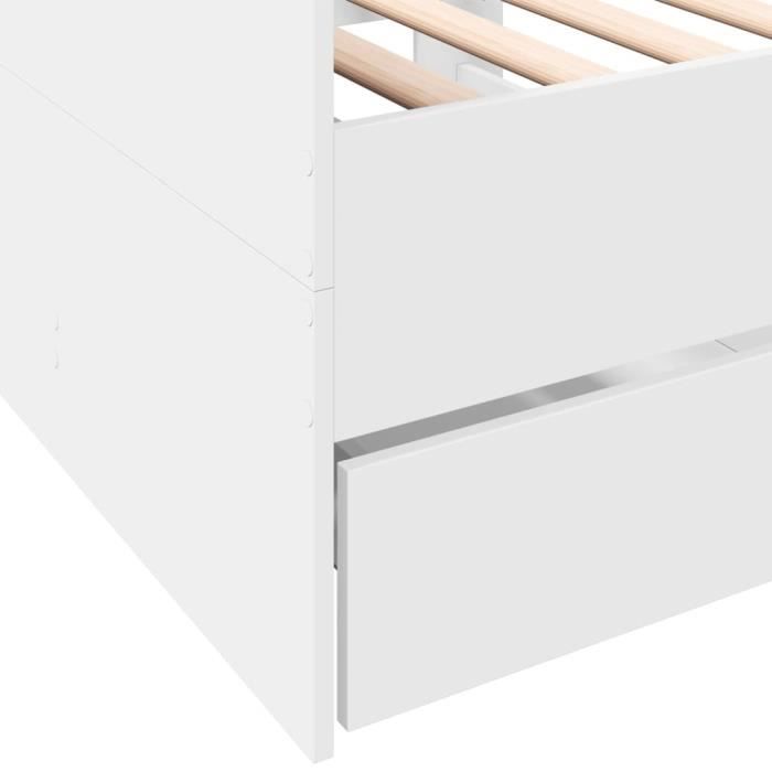 Lit de jour - ESTINK - D3280825 - 90x190 cm - Bois dingénierie - Avec tiroirs