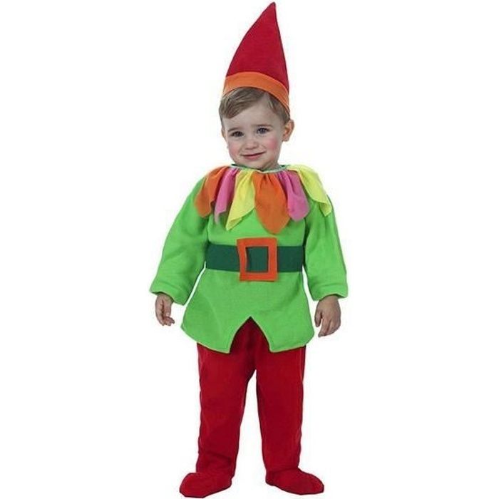 Costume de fête pour bébé lutin - EUROWEB - Taille 24 mois - Vert et rouge  - Polyester - Cdiscount Jeux - Jouets