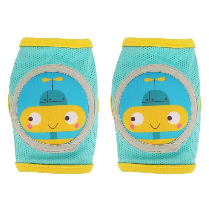 Genouillères & Chaussettes Antidérapantes Pour Bébé 0-1 An - Protection Pour Ramper Et Marcher, Coton Doux, Picots Silicone