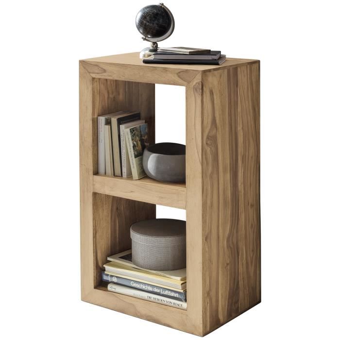 Étagère en bois massif acacia FineBuy - 50 x 80 x 35 cm Étagère en bois massif acacia FineBuy - 50 x 80 x 35 cm