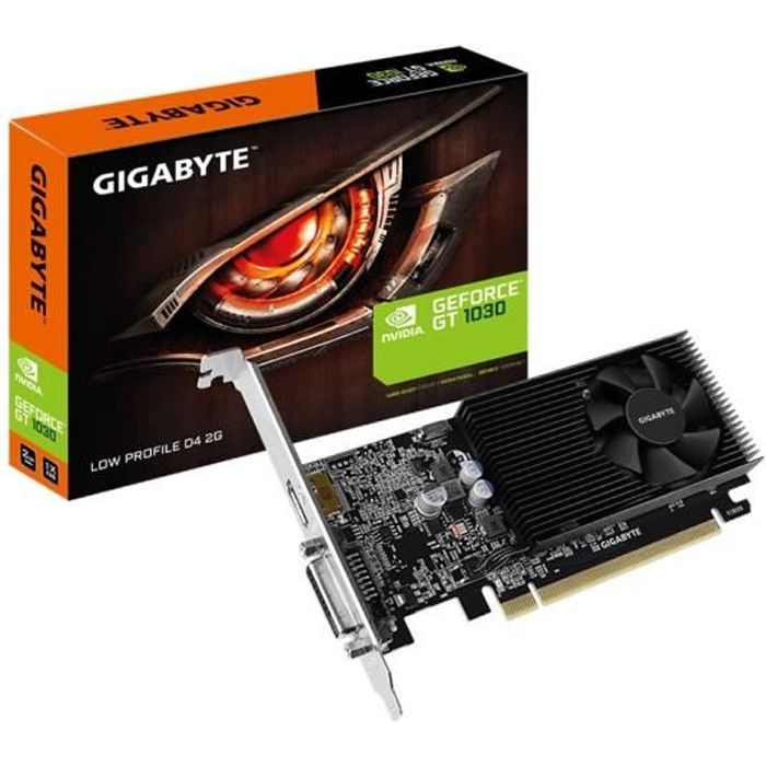 Carte graphique – Gigabyte – GT 1030 Low Profile D4 2G (N1030D4-2GL)
