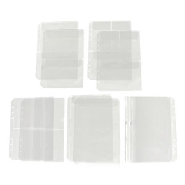 10 Pochettes A6 Pour Classeur 6 Anneaux – Transparentes, Chargement Par Le Haut – Pour Documents, Budget, Collection - 3