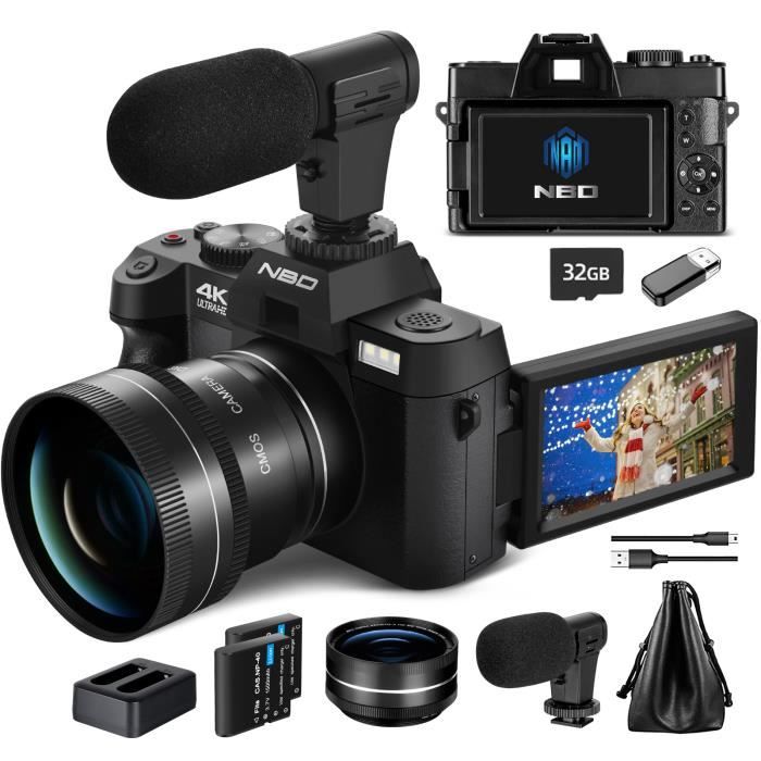 Appareil Photo numérique Caméra vidéo 4K Appareil Photo Compact