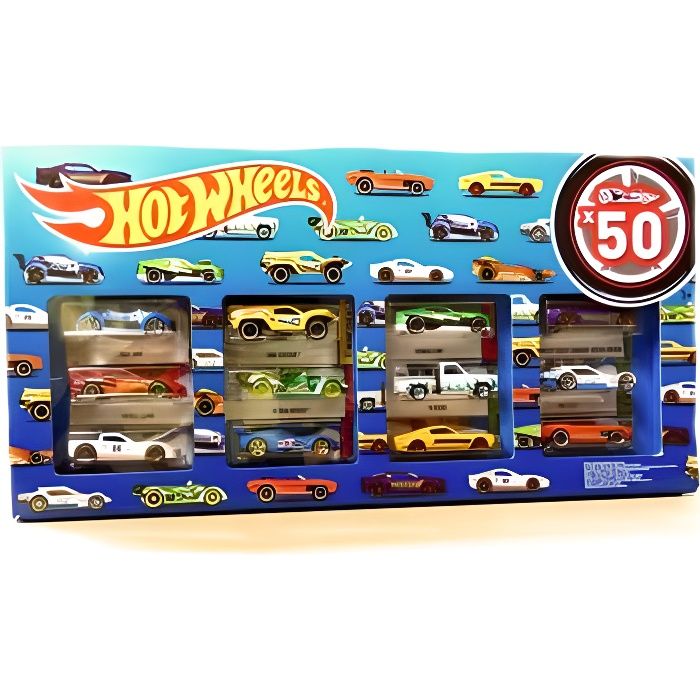Pack de 50 voitures Hot Wheels CGN22
