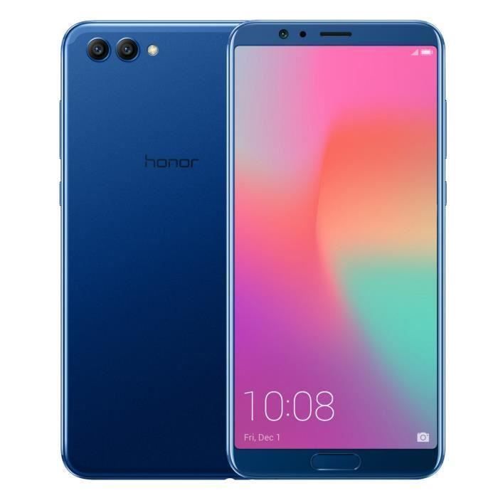 Vente Téléphone portable HONOR V10 (View 10) 4G (6GO+64GO -5.99”-Android 8.0 Kirin 970 2.36 GHz Octa Core -13MP 20MP+16MP -Dual SIM) Bleu pas cher Vente Téléphone portable HONOR V10 (View 10) 4G (6GO+64GO -5.99”-Android 8.0 Kirin 970 2.36 GHz Octa Core -13MP 20MP+16MP -Dual SIM) Bleu pas cher