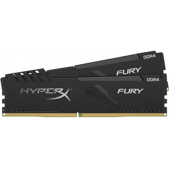 Top achat Memoire PC KINGSTON Module de RAM HyperX FURY pour Ordinateur de bureau - 32 Go - DDR4-3200/PC4-25600 DDR4 SDRAM - CL16 - 1,35 V pas cher